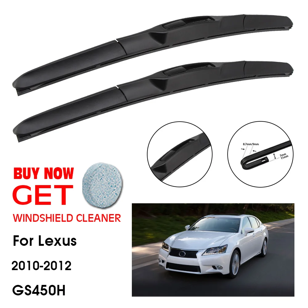 

Car Wiper Blade For Lexus GS450H 24"+19" 2010-201 Front Window Washer Windscreen Windshield Wipers Blades Accessories