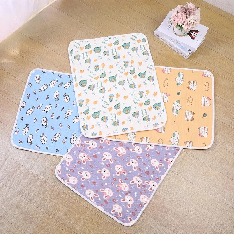 Pet Summer Cooling Latex Pad Cute Cartoon Pattern Cat Dog Sleeping Mat Kennel Ice Silk Cool Mats Floor Sofa Blanket Pet Supplies