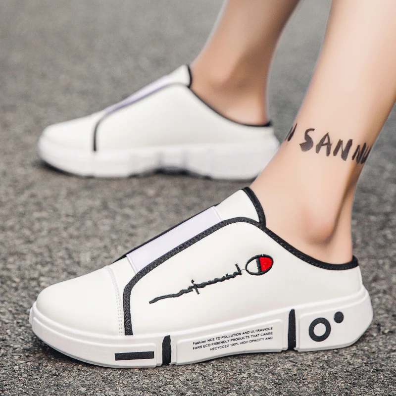 Men Slippers Outside Street Style Fashion Casual Daily Cover Toe Non-slip Women Couple Style Summer Soft Slippers Shoes for Men