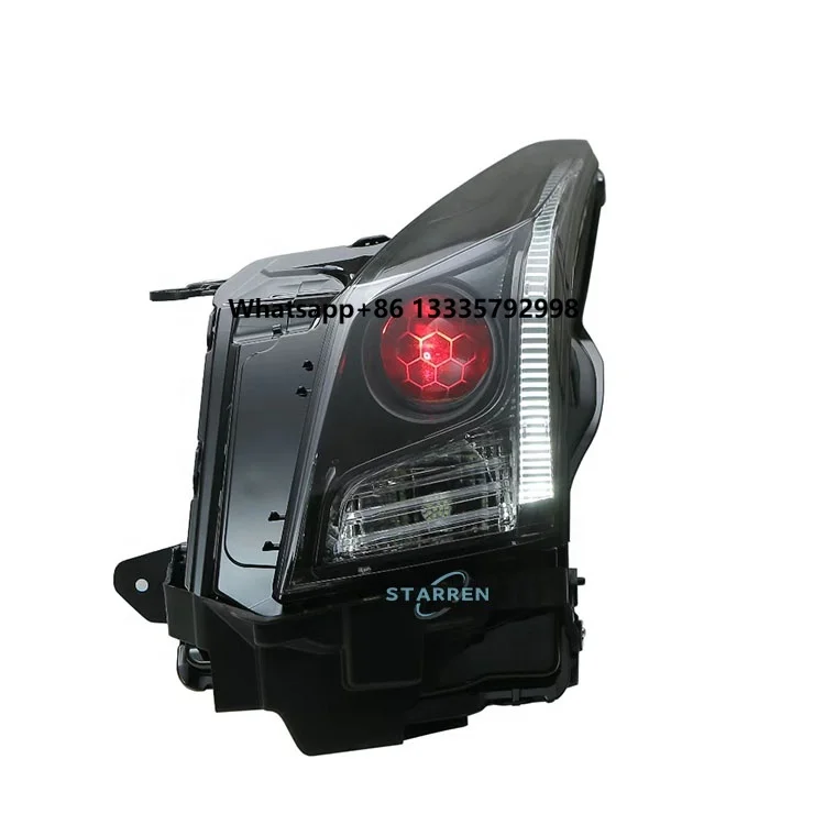 

Plug and Play Upgrade From Low End to High End LED Multi-function Smoked Front LED Headlights for Cadillac ATS