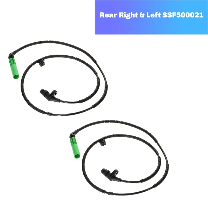 2Pcs ABS Wheel Speed Sensor Rear Right & Left SSF500021 For Land Rover Range Rover 2007-2012