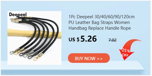 2Pcs 30/40/60mm Bag Handles Colored Replaceable Leather Shoulder Strap Fashion Handbag Weave PU Metal Buckle Accessories