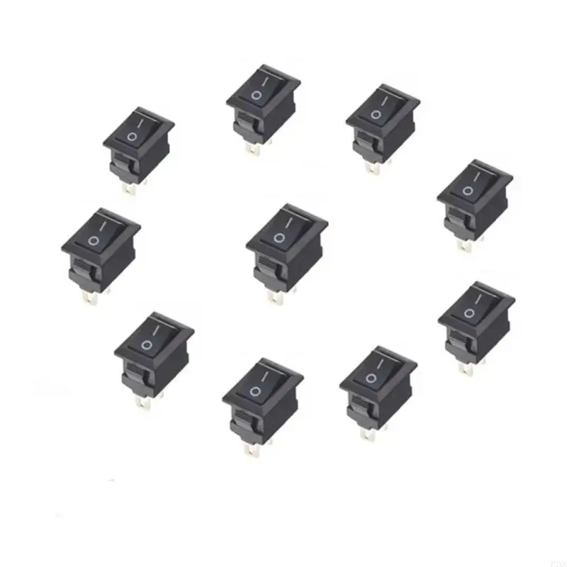 250V 3A Rocker Switches Car Switches Boat Truck Light Led Toggle Switches 2 Pin 72XB