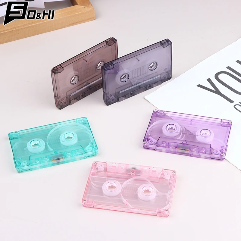 1Pc New Color Blank Tape Case Audio Recording Cassette Tape Shell Empty Reel To Reel Cassette(No Inner Core And Outer Box)