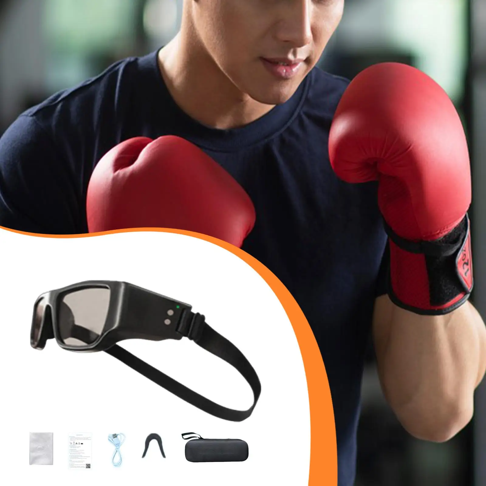 

Dribbling Goggles Sports Reaction Training Glasses Vision Improvement Reflex Eyewear for Softball Hockey Boxing