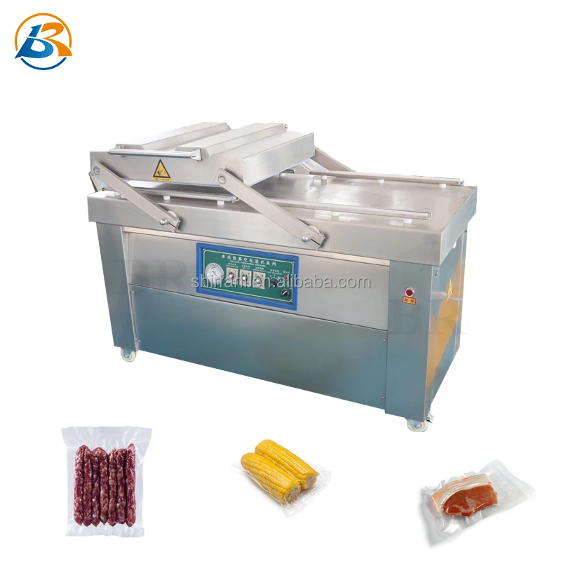 آلة تعبئة الفراغ الصناعية تعبئة اللحوم آلة ختم الفراغ السجق آلة تعبئة الفراغ السدادة للحوم #5