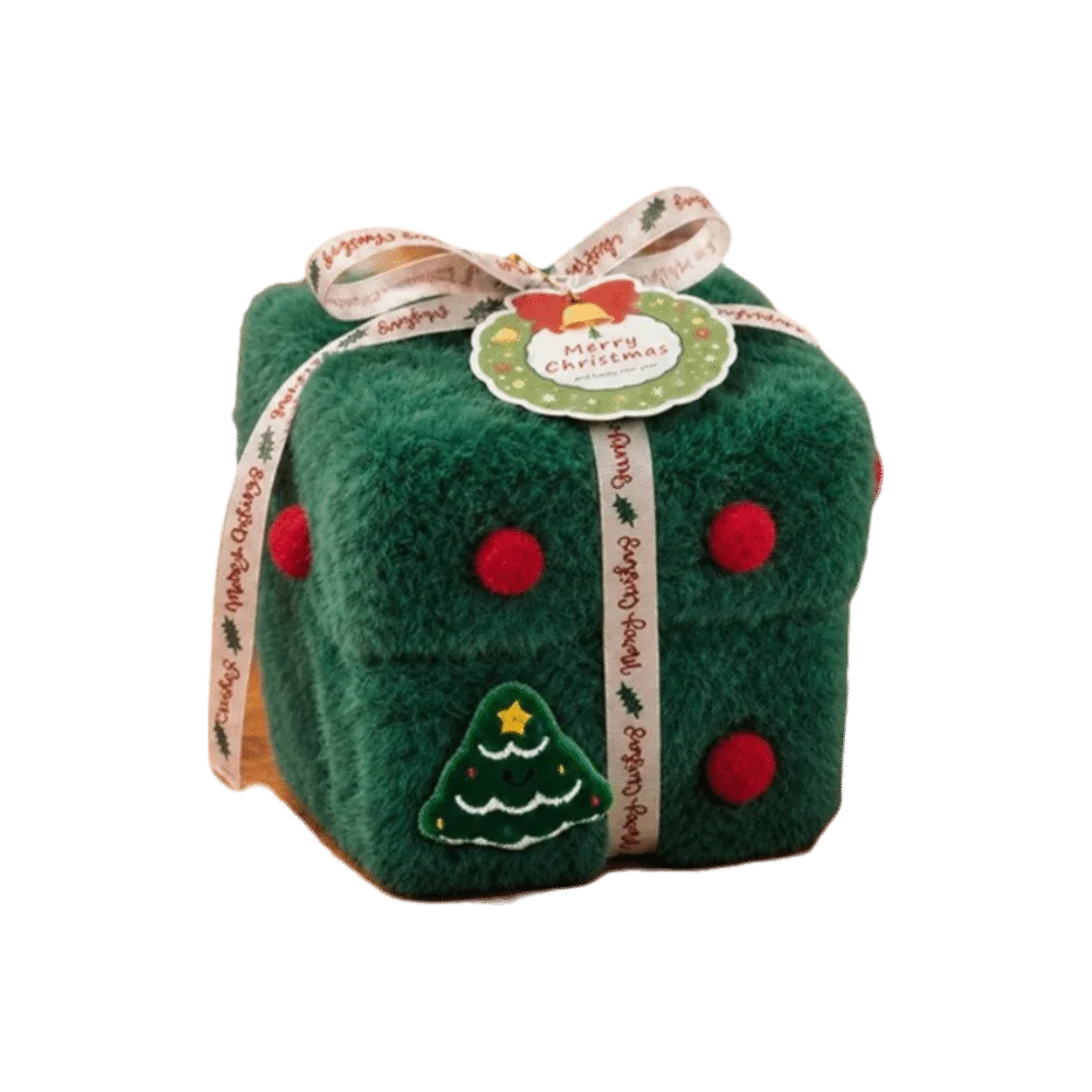 Velvet Christmas Packaging Box Velvet Gift Box High-End Christmas Eve Gift Box Xmas Thick Velvet Fabric Candy Box Christmas