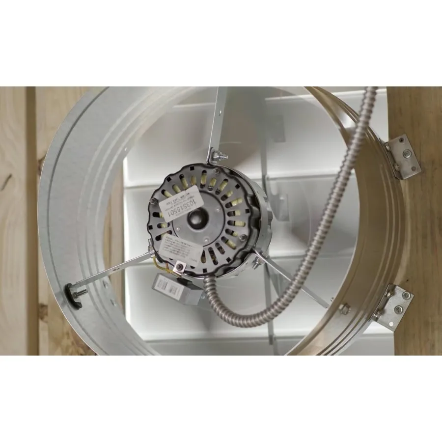 مروحة جبل GAF 1600 CFM مع ترموستات Humidstat HT1: سهلة التركيب وتهوية عادم فعالة وتدفق هواء عالي