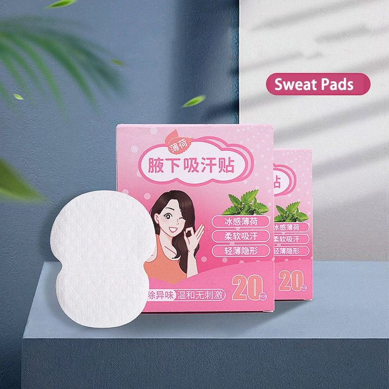 20 Stuks Zweetpad Wegwerp Anti-Transpirant Ultradunne Ademende Deodorantpads Onderarm Zweetabsorberende Pasta Transpiratie Pads