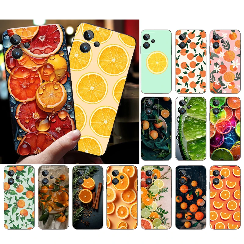 

Orange Fruit Phone Case For OPPO Realme 10 Pro Plus GT 2 Pro X2 Pro XT C25S 8 7 6 Pro 6i GT Master C3 C21 C21Y X3 SuperZoom