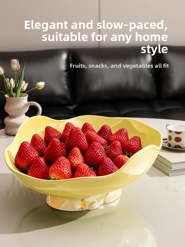 

Двухуровневый поднос для фруктов Ele: художественный, для гостиной, кофейного столика, домашнего использования, высококачественный, простой и роскошный.