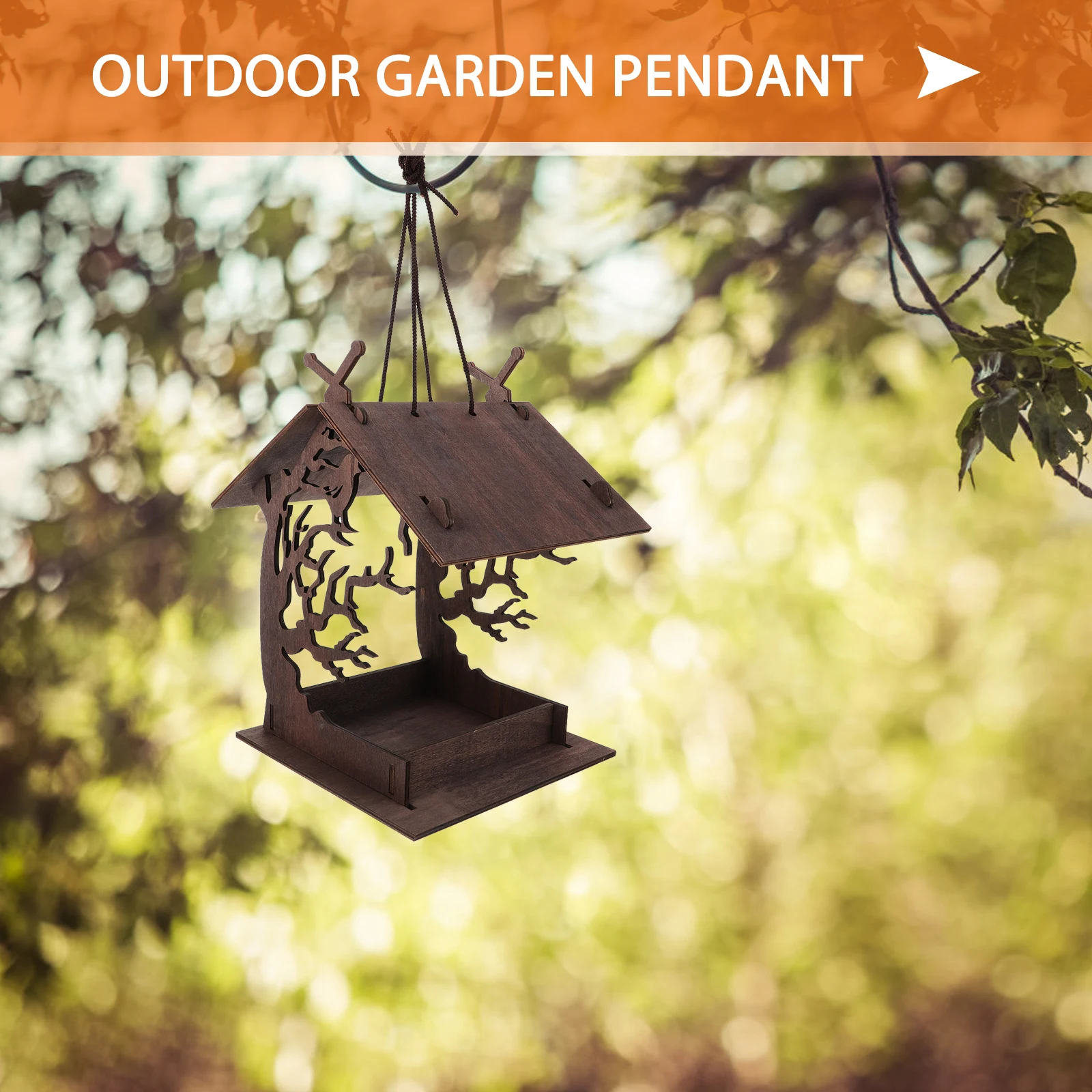 

Bird Feeder Hanging Decor DIY Assembly Outdoor Garden Decoration Wild Feeder Yard Decoration Outdoor Garden Decor