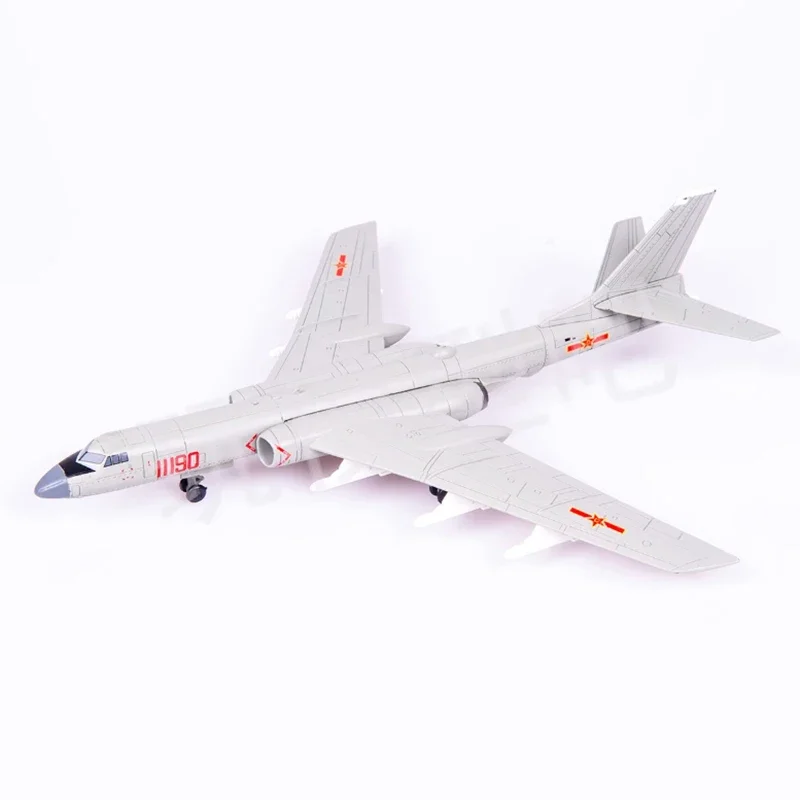 

Diecast 1:144 Scale Chinese Air Force H-6K strategic Finished Simulation Model Static Decoration Souvenir Gifts For Adult boy