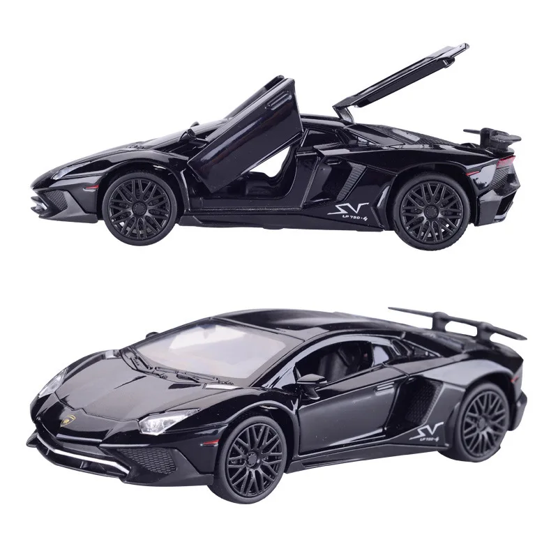 1:32 aventador LP750-4-スポーツ合金モデル,金属製の車モデル,トラック,モデル,ハイモデリング,子供のおもちゃ,ギフト