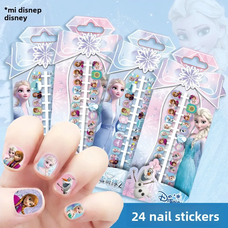 ملصقات أظافر ديزني الصلبة للأظافر فروزن إلسا #4