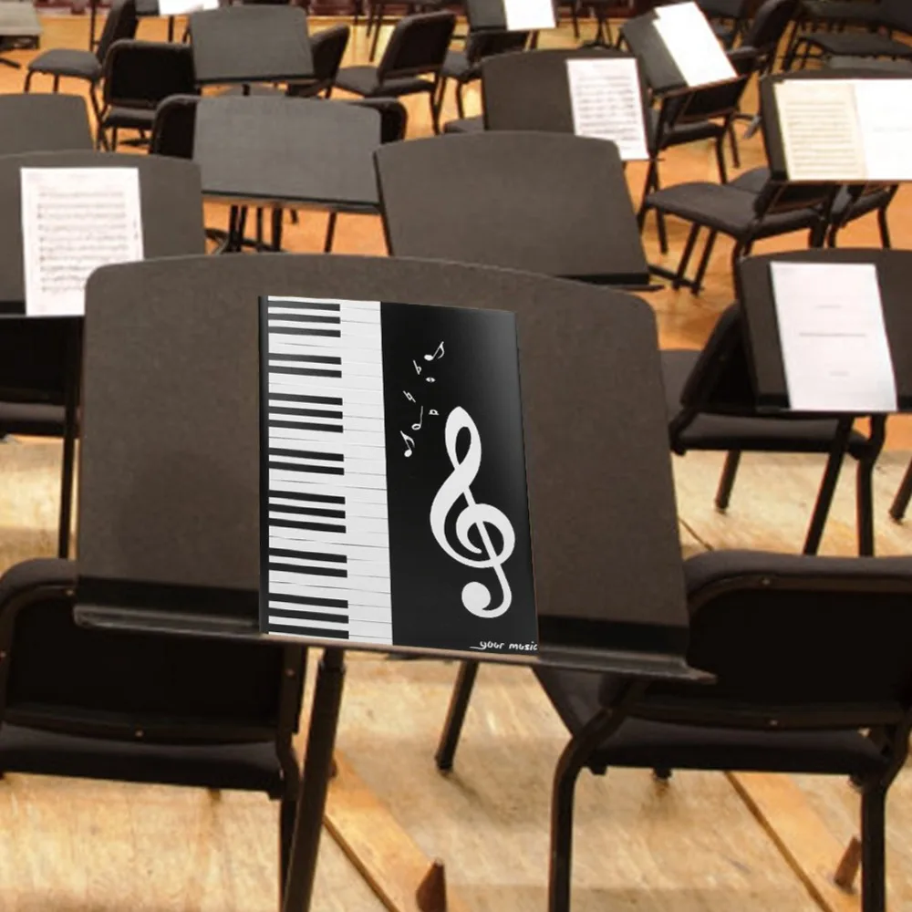 ​ A4 ​ Carpeta para Partituras ​   Impermeable y Expandible en 4 Partes ​ Carpeta para Partituras de Piano ​   Entreplanta ​ ABS ​ Carpeta con Temática Musical ​