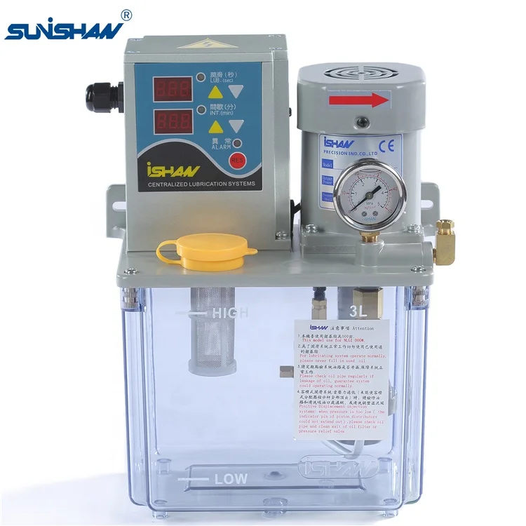 oil press machine electric lubricator gear pump micro computer type  Grease volumetric lubrication system