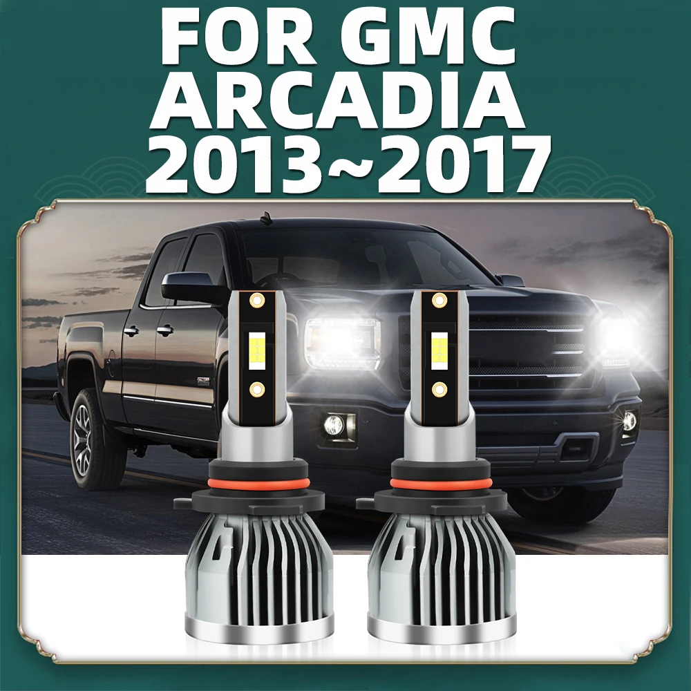 

LED Headlamp Bulbs 120W Super Bright 20000Lm CSP 3570 Headlights 9012 Hir2 Turbo Luces For GMC Arcadia 2013 2014 2015 2016 2017