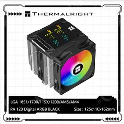 Thermalright Peerless Assassin 120 Digital Chassis Air Cooling Radiator，CPU/GPUsimultaneous monitoring/Support LGA1851/1700/AM5