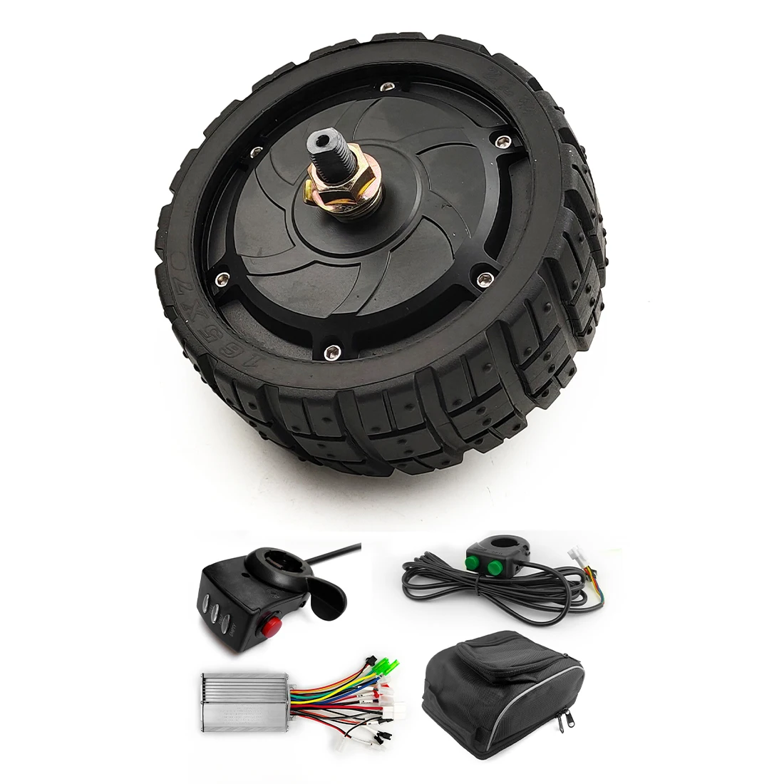 

L-faster 6.5 Inch E-Scooter Brushless Hub Motor Fat Wheel with Controller kit