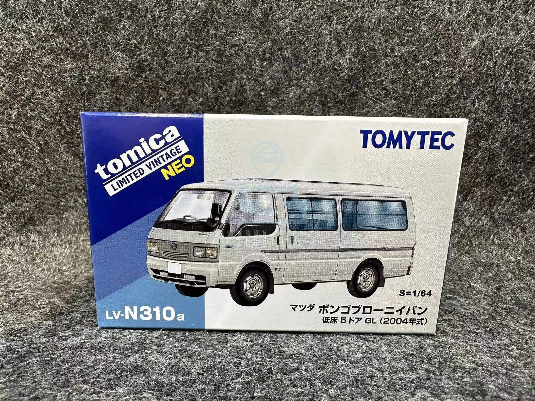 Tomytec TLV LV-N310a Mazda bongo van 04 คอลเลกชันโมเดลรถโลหะผสมเงิน