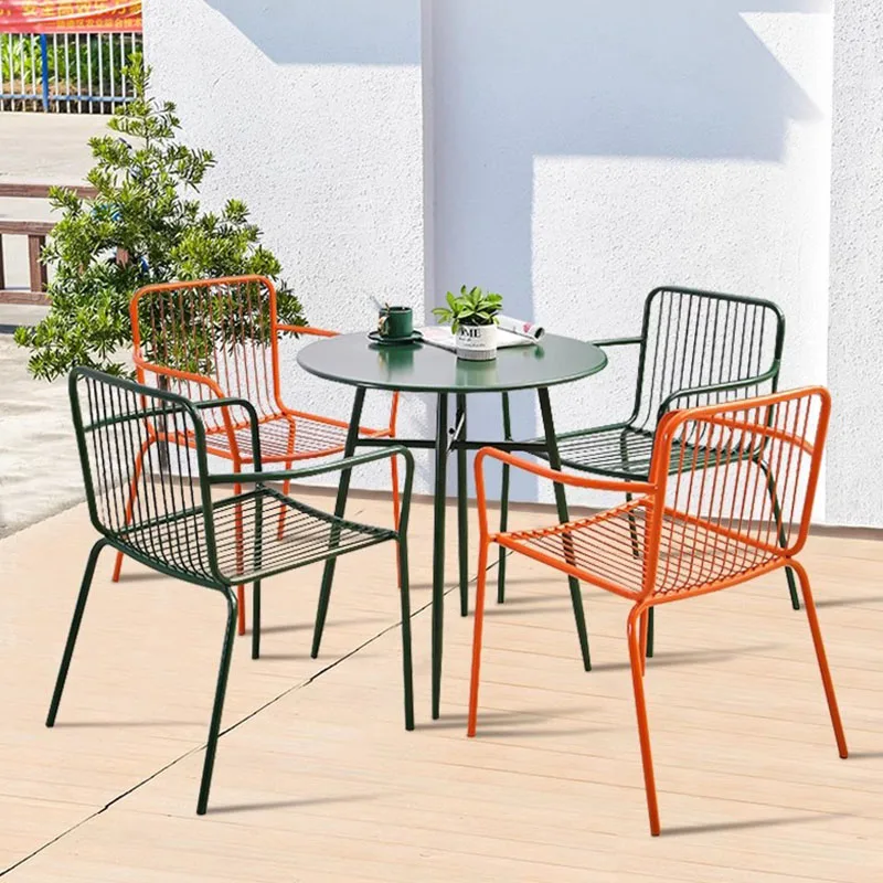 Metal Balcony Garden Furniture Sets Patio Minimalist Nordic Italian Garden Furniture Sets Designer Backyard Mueble Decorations