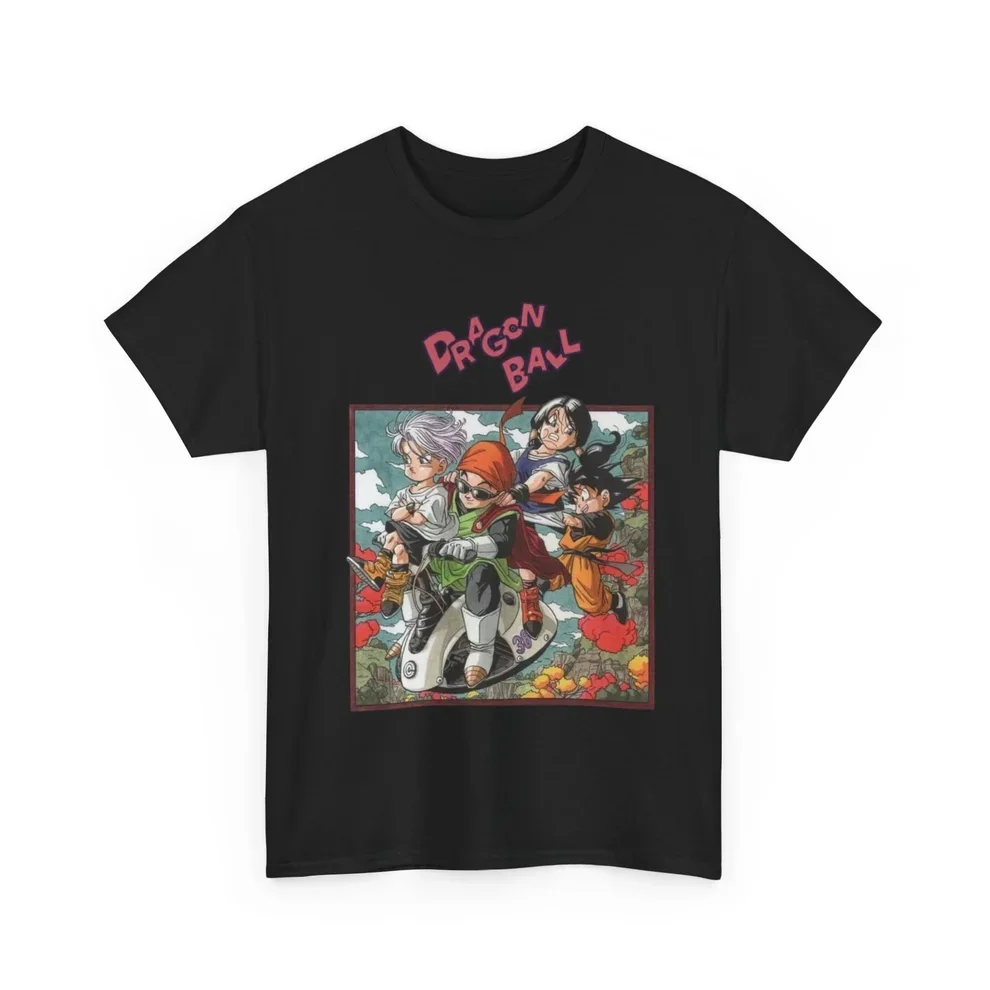 Dragon Ball Capsule City Riders Pure Cotton T-shirt Men and Women Anime Style Fashion Comfortable Casual Short Sleeved T-shirt