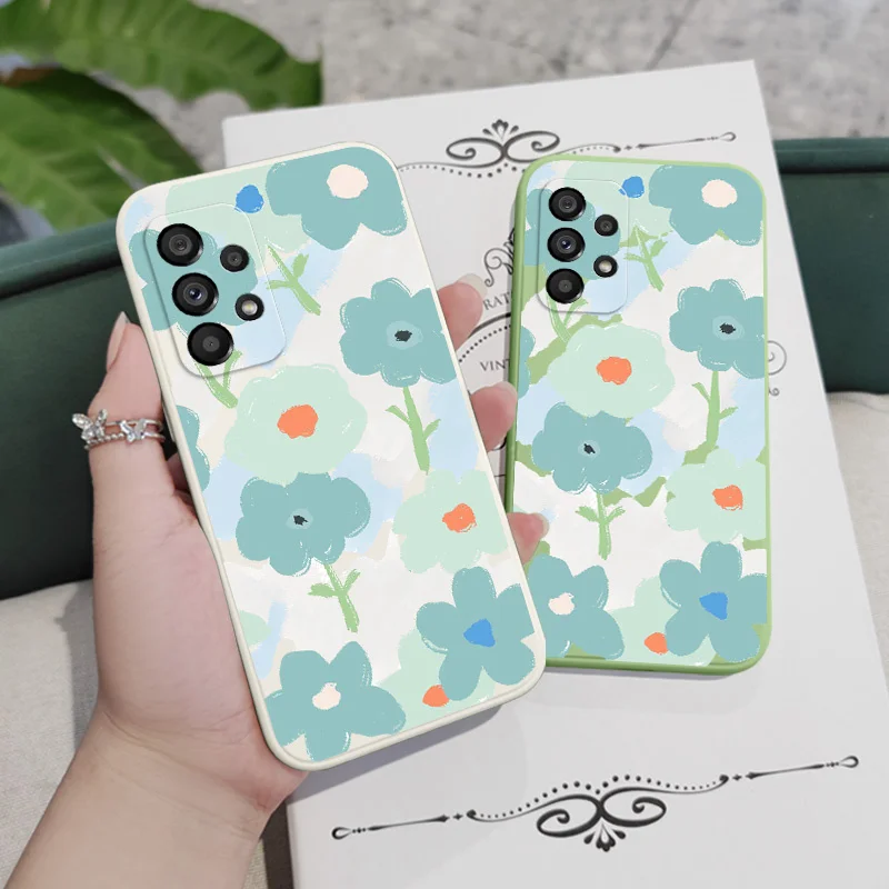 غطاء النعناع لسامسونج غالاكسي ، حالة أنيقة ل A73 ، A53 ، A33 ، A23 ، A13 ، A03 ، A72 ، A52 ، A52S ، A32 ، A22 ، A12 ، A02 ، A02S ، A71 ، a51 ، A31 ، A21S ، 4G ، 5G