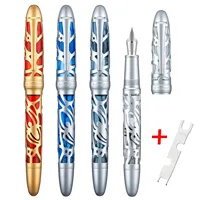 Asvine P80 Piston Fountain Pen Bock / Asvine EF/F/M Nib, Spider Skeleton & Transparent Acrylic with Wrench Tool for Writing Set