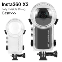 Funda de buceo para Insta360 X3, cubierta de carcasa impermeable, Protector subacuático, carcasa de buceo totalmente Invisible, accesorios de cámara