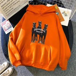 Rottweiler Doberman Hip Hop donna felpe in pile autunno donna Casual Pullover Harajuku Streetwear maschile felpa con cappuccio abbigliamento Unisex