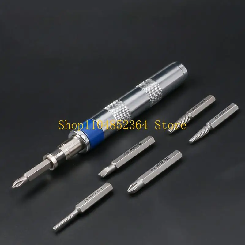 Chave fenda multifuncional 6 1 652F Chave fenda impacto 1/4" para engenheiros