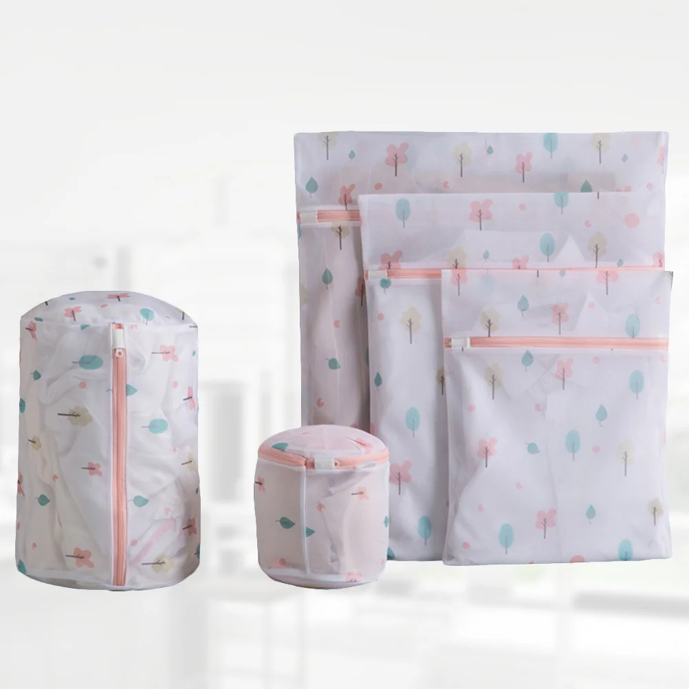 

5 Pcs Laundry Bag Set Wash Storage Hamper Underwear Bags for Home Washing Household
