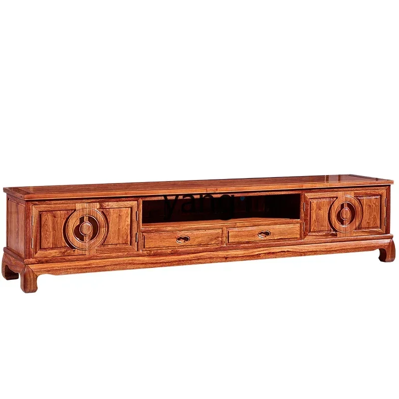 

LH TV cabinet hedgehog red sandalwood rosewood modern simple home living room all solid wood new Chinese style
