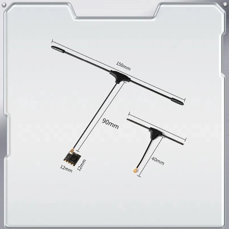 ELRS 915MHz ES900 Dual RX Diversity Receiver Built-in TCXO Double Antenna Long Range for ES900TX RC Airplane FPV Racing Drone