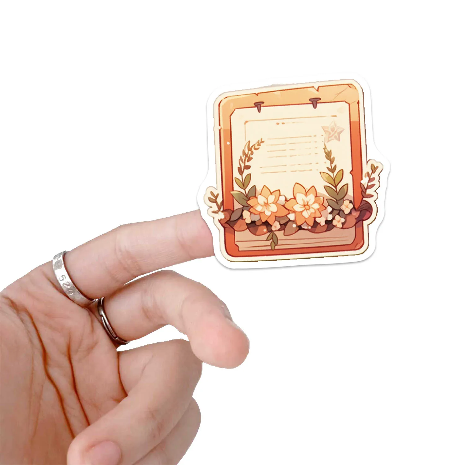 50 قطعة من ملصقات الهاتف الممتعة على شكل زهرة المعرفة الكرتونية، ملصقات ألعاب الكمبيوتر المحمول وكوب الماء