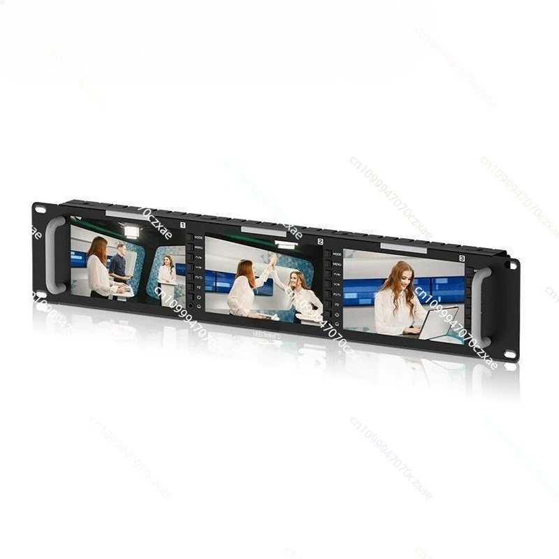 

5.5 Inch 2RU Triple Full High Definition Broadcast Grade SDI Cabinet Video Monitor