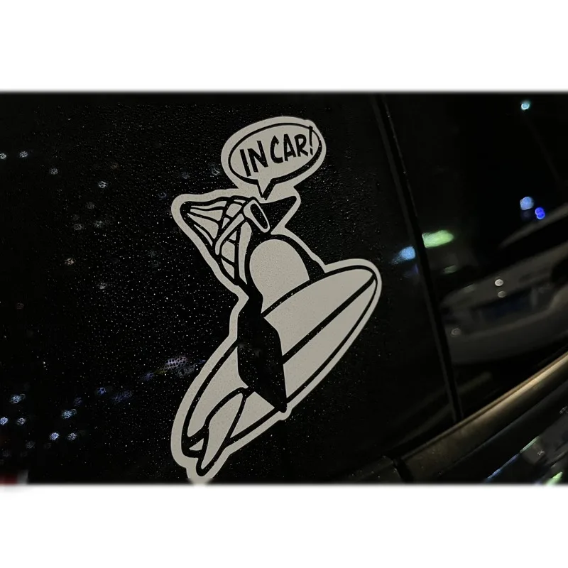 Outdoor surfing penguin camping elements off-road RV travel decoration window glass body pull flower car sticker