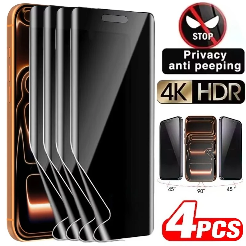 

Гидрогелевая защитная пленка для экрана для iPhone 17 13 14 15 16 Pro Max 11 12 Air 16 Plus XR X XS Max Мягкая антишпионская мягкая пленка