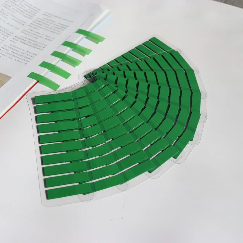 2000 個カラーステッカーノート透明自己粘着インデックスタブフラグ付箋文具学校事務用品