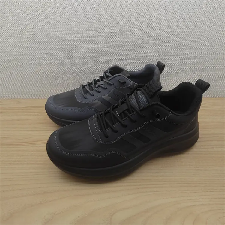 

Легкие повседневные мужские туфли для осени и зимы, новые кожаные спортивные туфли, удобные, модные, с круглым носком, на резиновой подошве.