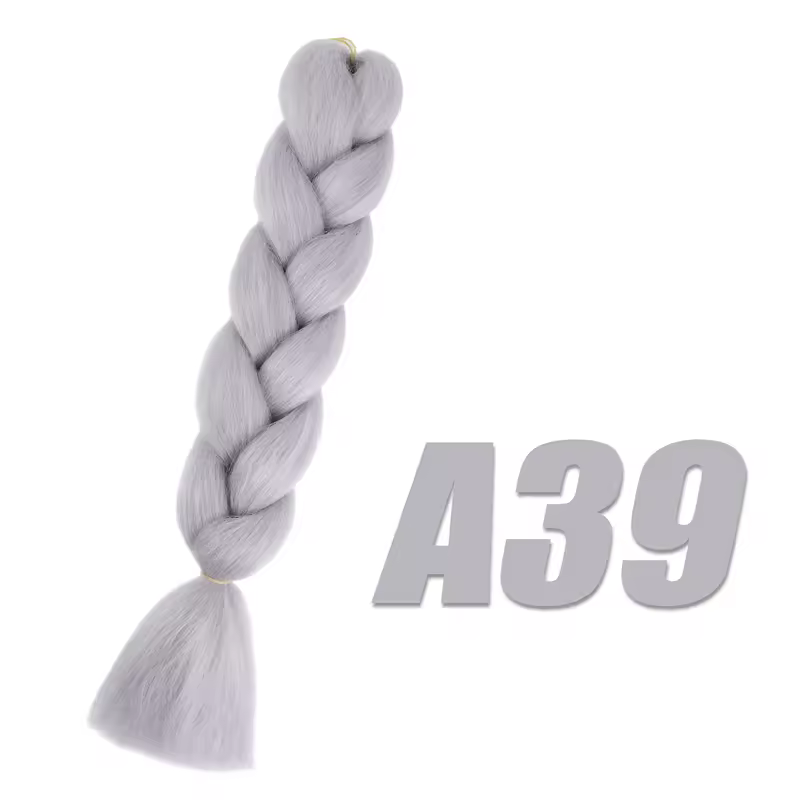Synthetic Kanekalon Crochet Hair Braiding Hair Pre Stretched Curly Jumbo Braids Extensions Hair Accessories For Girls Braids - Image 40