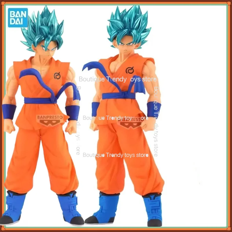 バンダイオリジナルバンプレストアニメドラゴンボール超サイヤ人ブルーキャラクター孫悟空-pvc-アクションフィギュアコレクタブルモデル玩具ギフト
