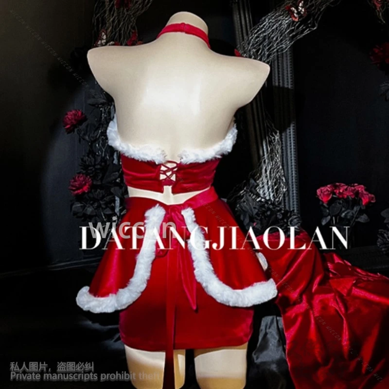 2024คริสต์มาสคอสเพลย์อะนิเมะเครื่องแต่งกายสําหรับสาวผู้หญิงSanta Claus Holiday Partyเสื้อผ้าLolita Headwearที่กําหนดเอง