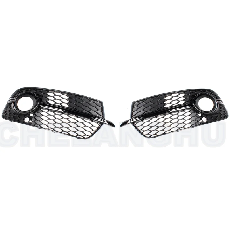 Pair Left And Right Front Fog Lights Lamp Grille Cover 8R0807681S 8R0807682N For Audi SQ5 Q5 S-Line 2013 2014 2015 2016 2017