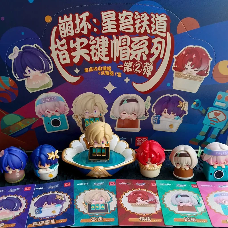 

Новые кастомные кейкапы Mihoyo Honkai Star Trail Limited Edition Q Version V2 Aventurine, кавайные, Dr. Колпачок для клавиатуры Ratio Small Figure