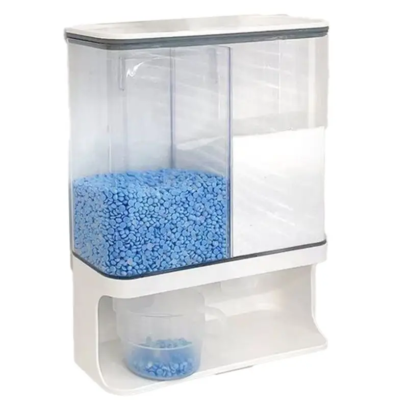 Wall Mounted Laundry Detergent Dispenser - Versatile Storage for Laundry Scent Boosters with Included Cups-A51M