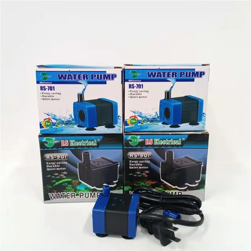 Nissin RS-701 901 submersible pump, fish tank, aquarium, small submersible pump with adjustable flow rate, pumping pump cycle