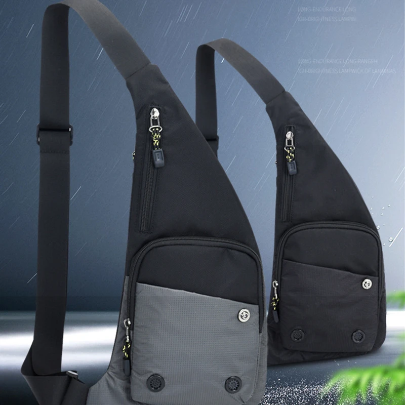 New Men Casual Shoulder Bag Travel Sports Outdoor Passport Male Fanny Pack Small Messenger Sling Chest Crossbody Bag For Men