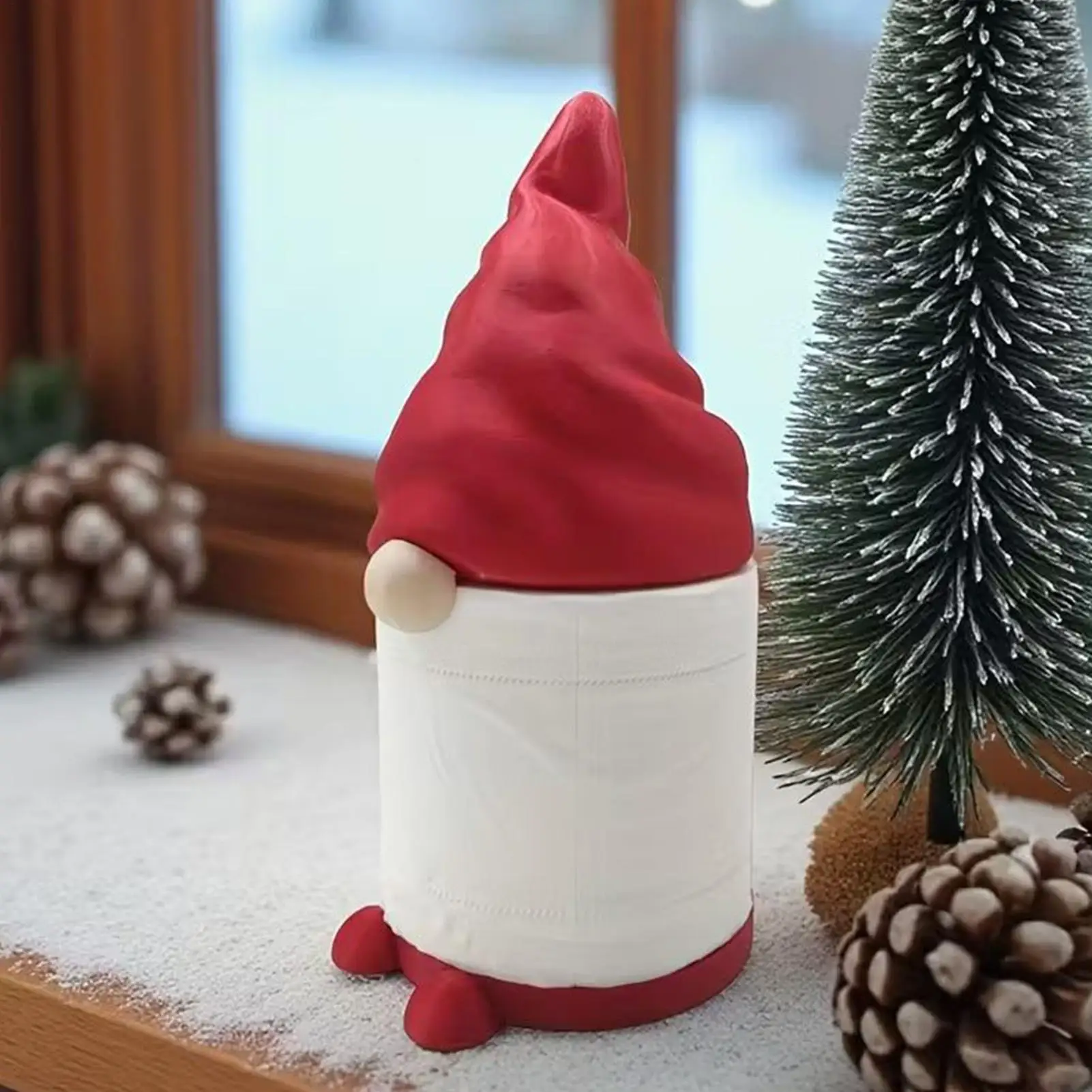 

Держатель для бумажных полотенец, милый праздничный органайзер, настольный гном, держатель для бумажных полотенец для кухни, прачечной, комнаты в общежитии, квартиры